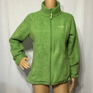 Columbia Women's Cozy Green Teddy Jacket Size M